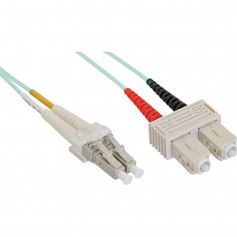 Câble duplex optique en fibre InLine® LC / SC 50 / 125µm OM3 3m