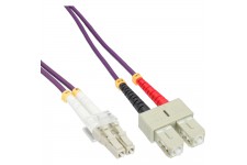 Câble duplex optique en fibre InLine® LC / SC 50 / 125µm OM4 1m