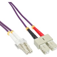 Câble duplex optique en fibre InLine® LC / SC 50 / 125µm OM4 15m