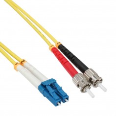 Câble duplex optique en fibre InLine® LC / ST 9 / 125µm OS2 2m