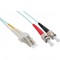 Câble duplex optique en fibre InLine® LC / ST 50 / 125µm OM3 5m