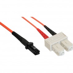 LWL câble duplex, InLine®, MTRJ/SC, 50/125µm, 5m