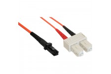 LWL câble duplex, InLine®, MTRJ/SC, 50/125µm, 1m