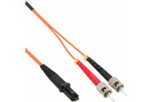 LWL câble duplex, InLine®, MTRJ/ST, 50/125µm, 2m
