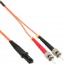 LWL câble duplex MTRJ/ST, 50/125µm, 1m