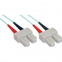 Câble duplex optique en fibre InLine® SC / SC 50 / 125µm OM3 5m