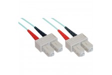 Câble duplex optique en fibre InLine® SC / SC 50 / 125µm OM3 1m