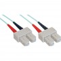 Câble duplex optique en fibre InLine® SC / SC 50 / 125µm OM3 2m