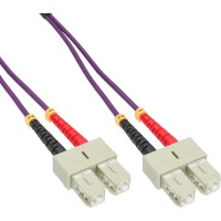 Câble duplex optique en fibres InLine® SC / SC 50 / 125µm OM4 2m