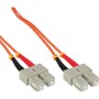 LWL câble duplex, InLine®, SC/SC 62,5/125µm, OM1, 10m