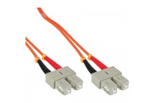 LWL câble duplex, InLine®, SC/SC 62,5/125µm, 0,5m