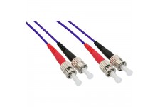 Câble duplex optique en fibre InLine® ST / ST 50 / 125µm OM4 3m