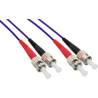 Câble duplex optique en fibre InLine® ST / ST 50 / 125µm OM4 7.5m