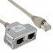 Cat.5e / Adaptateur ISDN T (reproductrice port) RJ45 mâle à 2x RJ45 Bu, 15cm, InLine®