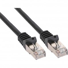 Câble patch, FTP, Cat.5e, noir, 0,5m, InLine®