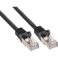 Câble patch, FTP, Cat.5e, noir, 0,3m, InLine®
