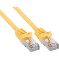 Câble patch, FTP, Cat.5e, jaune, 0,3m, InLine®