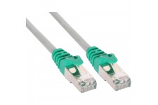 Crossover Câble patch, InLine®, S-FTP, Cat.5e, gris, 3m
