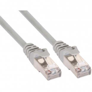 Câble patch, S-FTP, Cat.5e, gris 0,5m, InLine®