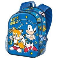 Sonic The Hedgehot Lets Roll 3D backpack 31cm