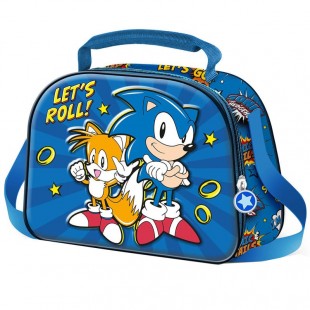 Sonic The Hedgehot Lets Roll 3D lunch bag