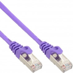 Câble patch, S-FTP, Cat.5e, pourpre, 0,5m, InLine®