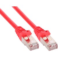 Câble patch, S-FTP, Cat.5e, rouge 0,3m, InLine®