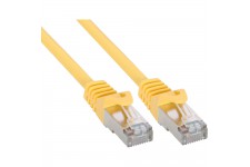 Câble patch, S-FTP, Cat.5e, jaune, 0,25m, InLine®