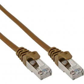 Câble patch, S-FTP, Cat.5e, brun, 0,3m, InLine®