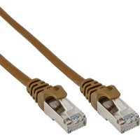 Câble patch, S-FTP, Cat.5e, brun, 0,5m, InLine®