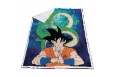 Dragon Ball Z coral sherpa blanket
