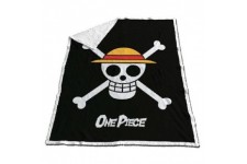 One Piece coral sherpa blanket