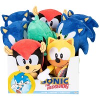 Sonic The Hedgehog Wave 7 assorted 8 plush toy display 22cm