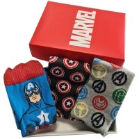 Marvel Avengers assorted pack 3 socks adult