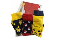 Pokemon assorted pack 3 socks adult