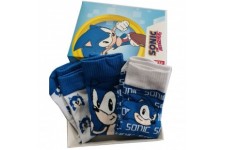 Sonic The Hedgehog assorted pack 3 socks adult