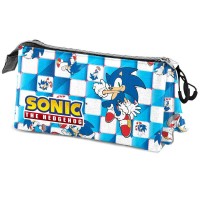 Sonic The Hedgehog Blue Lay triple pencil case