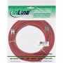 Câble patch Cat.6(A) S-STP/PIMF, InLine®, sans halogènes 500MHz, rouge, 10m