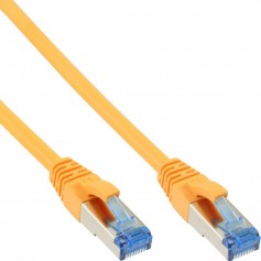Câble patch Cat.6(A) S-STP/PIMF, InLine®, sans halogènes 500MHz, jaune, 10m