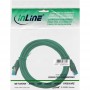 Câble patch Cat.6(A) S-STP/PIMF, InLine®, sans halogènes 500MHz, vert, 1m