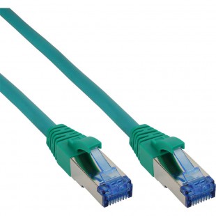 Câble patch Cat.6(A) S-STP/PIMF, InLine®, sans halogènes 500MHz, vert, 5m