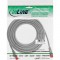 Câble patch InLine® S / FTP PiMF Cat.6 250 MHz sans cuivre, halogène, gris, 7,5 m