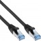 Câble patch Cat.6(A) S-STP/PIMF, InLine®, sans halogènes 500MHz, noir, 7,5m