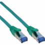 Câble patch Cat.6(A) S-STP/PIMF, InLine®, sans halogènes 500MHz, vert, 1,5m