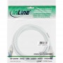 Câble patch Cat.6(A) S-STP/PIMF, InLine®, sans halogènes 500MHz, blanc, 1,5m