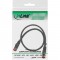 Câble de raccordement InLine® S / FTP PiMF Cat.6 250 MHz sans cuivre, sans halogène, noir 0,5 m
