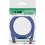 Câble de raccordement InLine® S / FTP PiMF Cat.6 250 MHz sans cuivre, sans halogène, bleu, 1,5 m