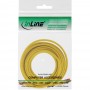 Câble de raccordement InLine® S / FTP PiMF Cat.6 250 MHz sans cuivre halogène jaune 5 m