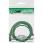 Câble de raccordement InLine® S / FTP PiMF Cat.6 250 MHz sans cuivre halogène vert 3 m