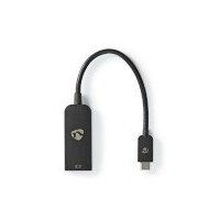 Adaptateur USB-C™ | USB 3.2 Gen 1 | USB-C™ Mâle | DisplayPort femelle | 8K@60Hz | 0.20 m | Rond | Plaqué nickel | PVC | Noir | B